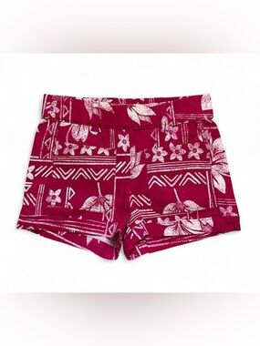 Free People hot pink & white patterned flower shorts in size small NWOT